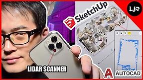 iPhone 12 Pro 📱 LiDAR Scanner - Works On AutoCAD and Sketchup?
