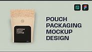 Pouch Packaging Mockup Design || Figma Photopea Tutorial