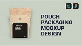 Pouch Packaging Mockup Design || Figma Photopea Tutorial