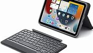QYiiD iPad Mini 6th Generation Keyboard Case, Magnetic Detachable, Folio Full Protection Shockproof Case, 7 Colors Backlit, Type-C Rechargeable Keyboard Case for 8.3 inch iPad Mini 6, Black