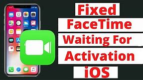 FaceTime is Showing Waiting for Activation | How to Fix FaceTime Waiting for Activation iOS 16 |2023