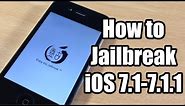 How to Jailbreak iOS 7.1 - 7.1.2 Untethered using Pangu on Windows
