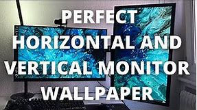 How to set the perfect DUAL MONITOR WALLPAPER