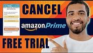 How to Cancel Amazon Prime Free Trial (2024)