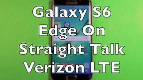 Galaxy S6 Edge On Straight Talk Verizon LTE
