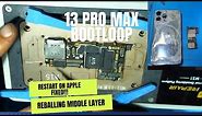 Fix iPhone 13 Pro Max Apple logo Restart - Bootloop - Problem Repair by Reballing Middle Layer