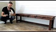 The $20 Farmhouse Bench - Easy DIY Project