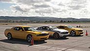 V-8 Pony Car Drag Race! 2011 Mustang GT vs 2010 Camaro SS vs 2010 Dodge Challenger SRT8