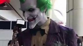 Very realistic Joker cosplay