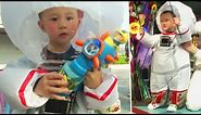 2-Year-Old Wears Inflatable Suit to Protect From Coronavirus