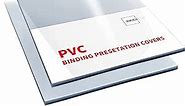 Binditek 200 Pack Clear PVC Binding Presentation Covers,8 Mil Report Cover for Business Documents, School Projects 8-1/2 x 11 Inches, Letter Size, for Students and Coworkers