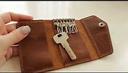 Keychain wallet 6 key holder - How to put a key in wallet 🔑