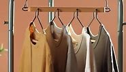 20 Pack Wooden Skirt Hangers with Clips, Durable Coat Hangers Smooth Suit Hangers with Durable Metal Clips Premium Wood Hangers for Jacket, Skirt, Coat, Dress, Blouse (Vintage, 20)