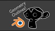 How to create Geometry Outlines in Blender 2.8