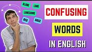 English Vocabulary: Confusing words in English