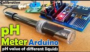 pH meter Arduino, pH Meter Calibration, DIYMORE pH Sensor, pH Sensor Arduino Code, pH of liquids