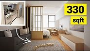 ARCHITECT REDESIGNS - A Tiny NYC Studio Apartment For a Family of 3 - 30.7sqm/330sqft