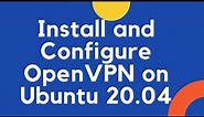 OpenVPN Community Install Ubuntu