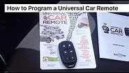 How to Program a Universal Car Remote