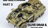 PART 3. How to paint realistic olive drab on to the Tamiya M8 Greyhound 1/35th Scale