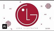 LG Logo Design | Adobe illustrator