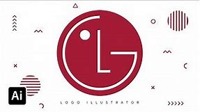 LG Logo Design | Adobe illustrator