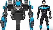 DC Comics Batman, 4-Inch Nightwing Mega Gear Deluxe Action Figure with Transforming Armor