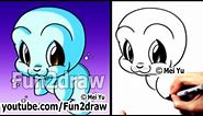 Cute Animals Drawing Tutorial - How to Draw Easy Characters - Manatee (Sea Cow) - Fun2draw