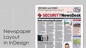 How to design a newspaper: Newspaper layout in InDesign