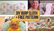 DIY BABY BURP CLOTH + FREE PATTERN | Built to Last and Easy to Make!