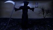 Grim Reaper, Death, Scythe. Free Stock Video