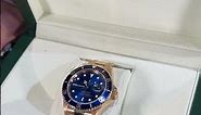 Rolex Submariner Yellow Gold Blue Dial 40mm Mens Watch 16618 Review | SwissWatchExpo