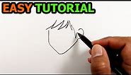 How to draw hair anime boy | Drawing Ideas For Beginners