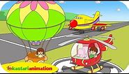 Kutahu Nama Kendaraan (balon udara, helikopter, pesawat terbang) - Kastari Animation Official