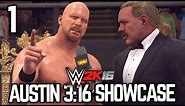 WWE 2K16 - 2K Showcase - "Austin 3:16" Part 1 [WWE 2K16 Showcase Mode Ep 1]