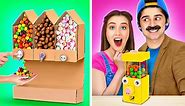 Cool DIY cardboard crafts for parents || Vending machine for candy!