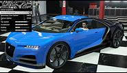 GTA 5 - Past DLC Vehicle Customization - Truffade Nero (Bugatti Chiron)