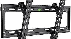 USX Mount UL Listed TV Mount Low Profile for Most 26-60" Flat Screen LED, LCD, Curved TVs, TV Wall Mount Bracket Tilt VESA 400x400mm- Up to 99lbs, Quick Lock and Release to Mounts on 12" 16" Stud