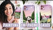 Customising phone cases | How I paint on phone cases