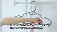 70-Pack Plastic Hangers with Clips Adults Black Clothes Hangers for Closet Thin Stackable Hangers Space Saving Standard Size Suit Hangers Non-Slip Hangers Coat Hangers for Shorts Skirts Blouse Pants