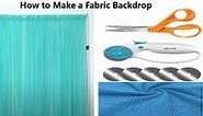 How to Make a Fabric Backdrop: Step-by-Step Guide