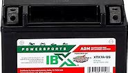 Interstate Batteries YTX7A-BS 12V 6Ah Powersports Battery 90CCA AGM Rechargeable Replacement Battery for Kasea, Aprilia, Kymco, ATVs, Motorcycles, Scooters (XTX7A-BS)