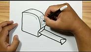 How to draw TAPE MEASURE with easy