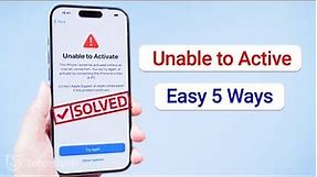 Unable to Activate iPhone 2024? Solved! 5 EASY Tricks