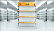 Superstore Gondola Shelf Display Mockup | Free PSD Mockup | 2020
