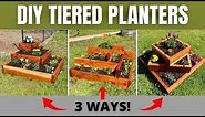 DIY Tiered Planter Boxes - 3 WAYS! | Stacked Flower Boxes