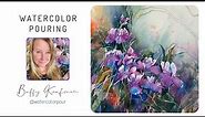 Watercolor Pouring Flower Tutorial