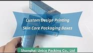 Luxury Design Printed Skin Care Packaging Boxes, Cosmetcs Cardstock Boxes made of Cardboard