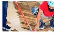 Installation of wooden floor vinyl sheets | AlKarim Ceiling Pvt Ltd.
