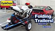 Folding Motorcycle Trailers! Any Good? Saves Space! (Top 4)